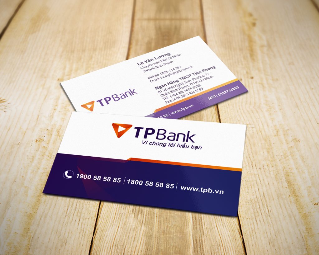 In name card giấy TPC3002018 đẹp và đảm bảo chất lượng màu sắc