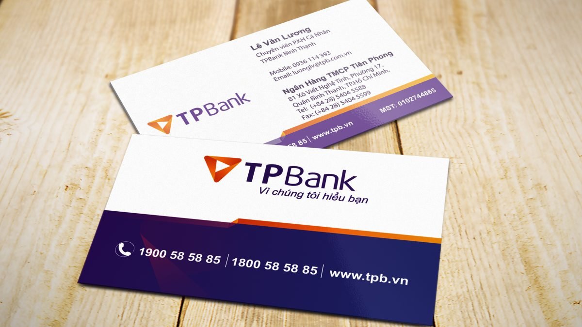 Mockup Namecard TP Bank